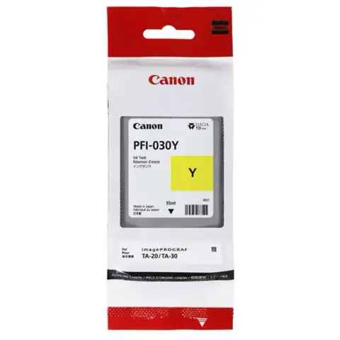 Canon PFI-030Y - Tusz żółty do Canon imagePROGRAF TA-20, TA-30, TA-240, TA-340